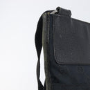 GUCCI GG Canvas Shoulder Bag Black Silver 27639 Auth 209188-16