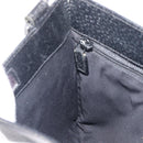GUCCI GG Canvas Shoulder Bag Black Silver 27639 Auth 209188-21