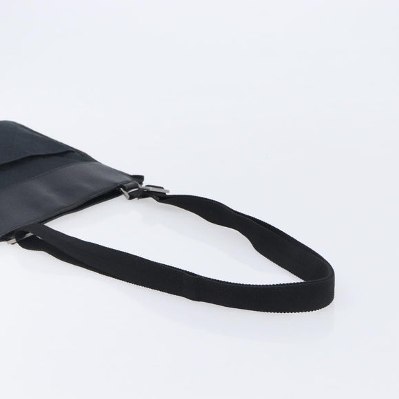 GUCCI GG Canvas Shoulder Bag Black Silver 27639 Auth 209188