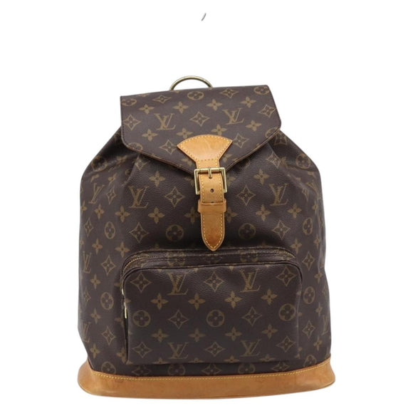 LOUIS VUITTON Monogram Montsouris GM Backpack M51135 LV Auth 209210A