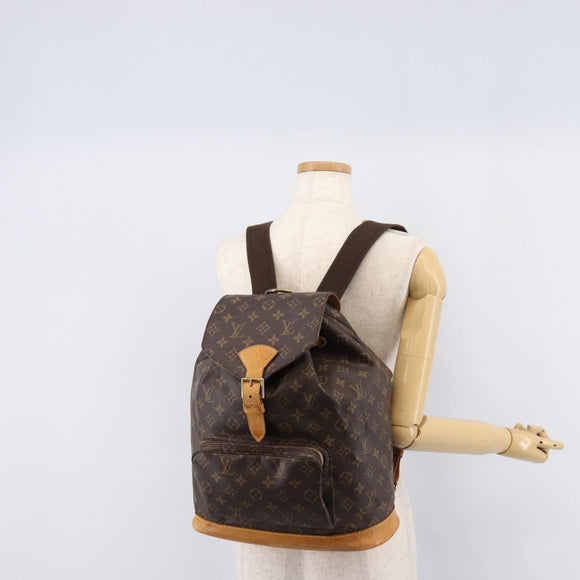 LOUIS VUITTON Monogram Montsouris GM Backpack M51135 LV Auth 209210A