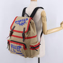 BURBERRY Backpack Canvas Beige Silver Auth 209211A-32