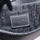 Christian Dior Saddle Waist Bag Leather Black Gold Tone Auth 209213A-17