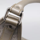 GUCCI GG Implementation Hand Bag Leather Silver 203494 Auth 209221V-24