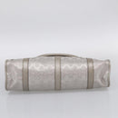 GUCCI GG Implementation Hand Bag Leather Silver 203494 Auth 209221V-9