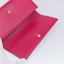Saint Laurent Cassandra Clutch Bag Leather Pink Gold Tone 326079 Auth 209225V-13