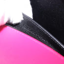 Saint Laurent Cassandra Clutch Bag Leather Pink Gold Tone 326079 Auth 209225V-20