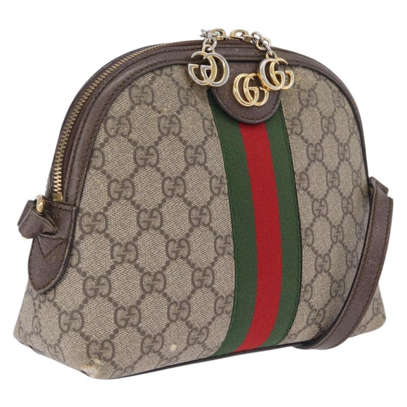 GUCCI GG Marmont Ophidia WebSherry Line Shoulder Bag PVC 499621 Auth 209226