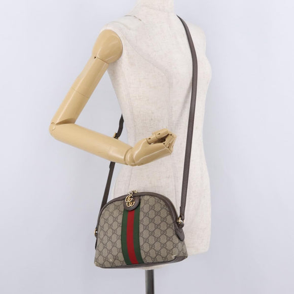 GUCCI GG Marmont Ophidia WebSherry Line Shoulder Bag PVC 499621 Auth 209226