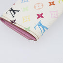 LOUIS VUITTON Monogram Multicolor Multicles 4 Key Case White M60043 Auth 209229-12