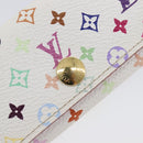 LOUIS VUITTON Monogram Multicolor Multicles 4 Key Case White M60043 Auth 209229-13