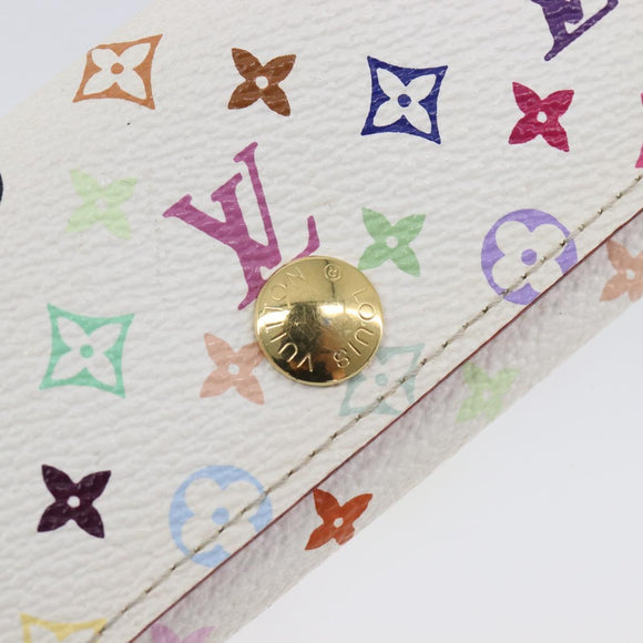 LOUIS VUITTON Monogram Multicolor Multicles 4 Key Case White M60043 Auth 209229