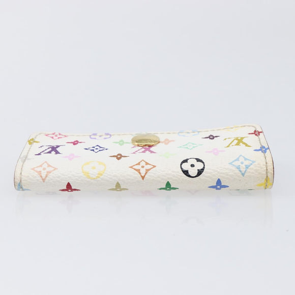 LOUIS VUITTON Monogram Multicolor Multicles 4 Key Case White M60043 Auth 209229