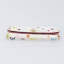 LOUIS VUITTON Monogram Multicolor Multicles 4 Key Case White M60043 Auth 209229-8