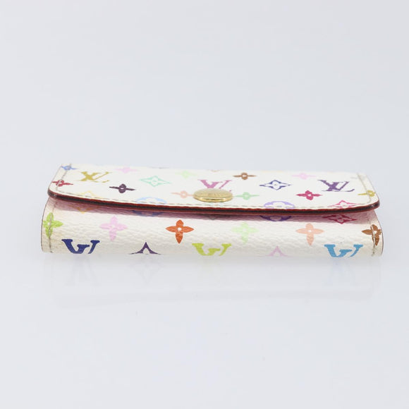 LOUIS VUITTON Monogram Multicolor Multicles 4 Key Case White M60043 Auth 209229