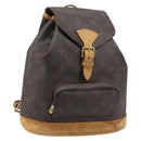 LOUIS VUITTON Monogram Montsouris MM Backpack M51136 LV Auth 209233-1