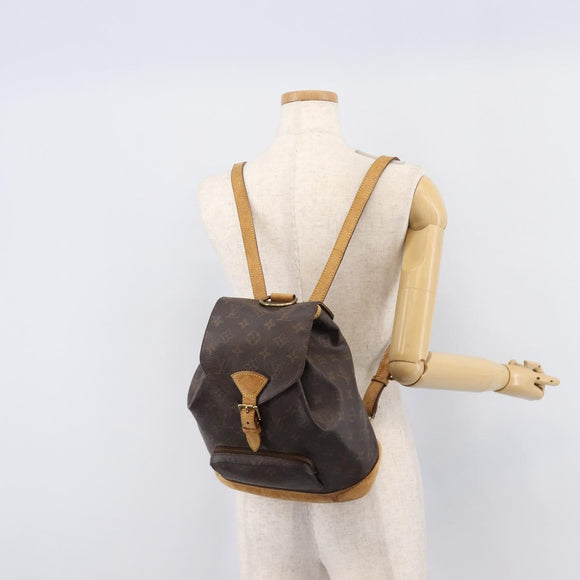 LOUIS VUITTON Monogram Montsouris MM Backpack M51136 LV Auth 209233
