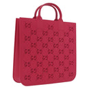 GUCCI GG Canvas Children Hand Bag Rubber Pink 679365 Auth 209239M-1