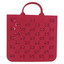 GUCCI GG Canvas Children Hand Bag Rubber Pink 679365 Auth 209239M-2