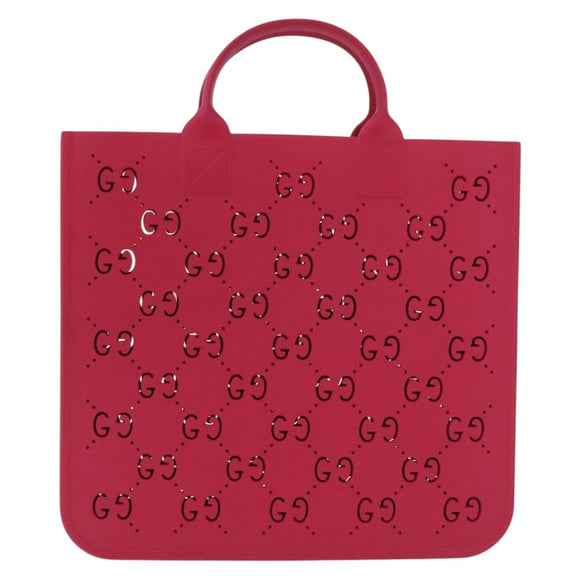 GUCCI GG Canvas Children Hand Bag Rubber Pink 679365 Auth 209239M