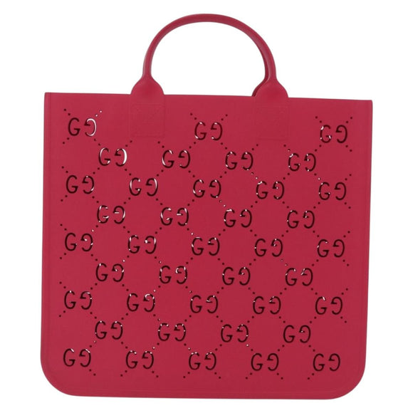 GUCCI GG Canvas Children Hand Bag Rubber Pink 679365 Auth 209239M
