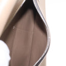 CELINE Trapeze Small Hand Bag Leather Beige Silver Auth 209241A-30