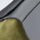 CELINE Trapeze Medium Hand Bag Leather Gray Gold Tone Auth 209242A-13