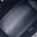 CELINE Trapeze Medium Hand Bag Leather Gray Gold Tone Auth 209242A-23