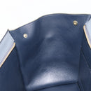 CELINE Trapeze Medium Hand Bag Leather Gray Gold Tone Auth 209242A-25