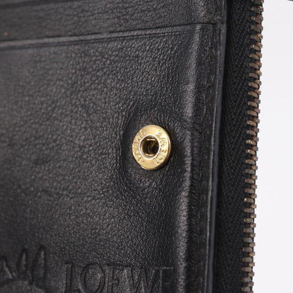 LOEWE Ghibli Howl's Moving Castle Calcifer Wallet Leather Black Auth 209245M