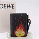 LOEWE Ghibli Howl's Moving Castle Calcifer Wallet Leather Black Auth 209245M-25