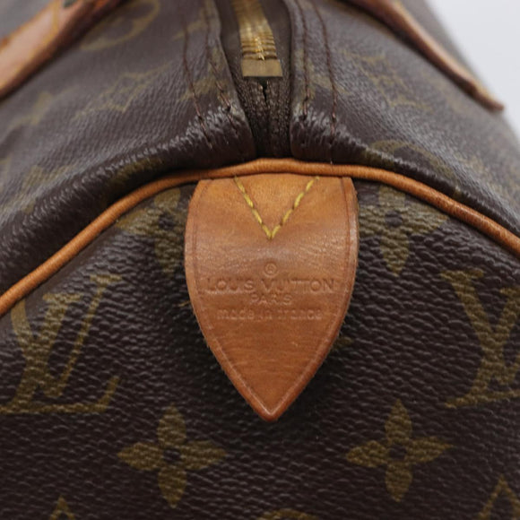 LOUIS VUITTON Monogram Speedy 30 Hand Bag M41526 LV Auth 209251