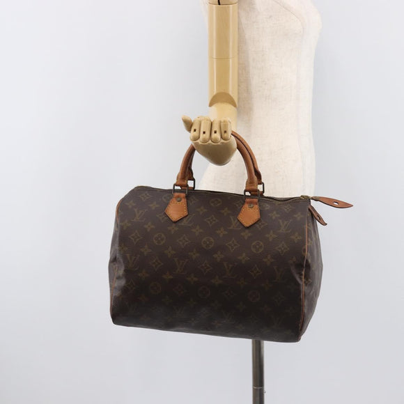 LOUIS VUITTON Monogram Speedy 30 Hand Bag M41526 LV Auth 209251