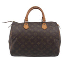 LOUIS VUITTON Monogram Speedy 30 Hand Bag M41526 LV Auth 209251-3