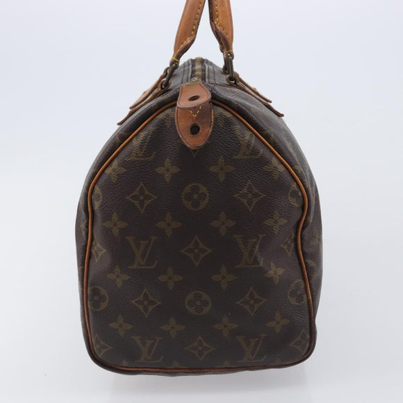 LOUIS VUITTON Monogram Speedy 30 Hand Bag M41526 LV Auth 209251