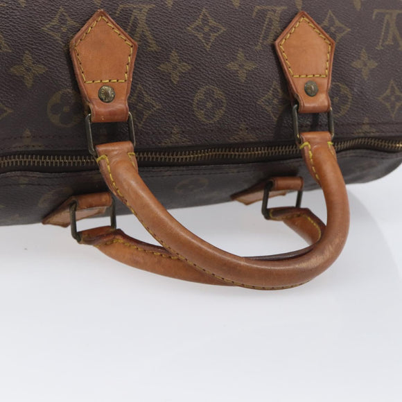 LOUIS VUITTON Monogram Speedy 30 Hand Bag M41526 LV Auth 209251
