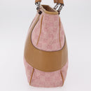 GUCCI GG Canvas Hand Bag Pink Silver 113011 Auth 209260-4