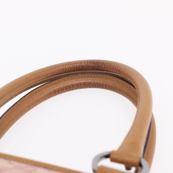 GUCCI GG Canvas Hand Bag Pink Silver 113011 Auth 209260
