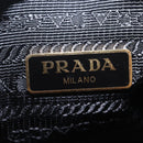 PRADA Shoulder Bag Leather Red Gold Auth 209262A-23