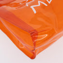 HERMES Vinyl Kelly Hand Bag Vinyl Orange Auth 209264-10