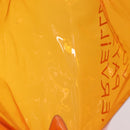 HERMES Vinyl Kelly Hand Bag Vinyl Orange Auth 209264-17