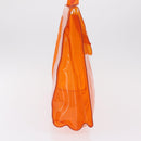 HERMES Vinyl Kelly Hand Bag Vinyl Orange Auth 209264-5
