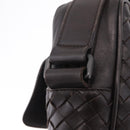 Bottega Veneta INTRECCIATO Shoulder Bag Leather Brown 113092 Auth 209265V-17