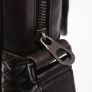 Bottega Veneta INTRECCIATO Shoulder Bag Leather Brown 113092 Auth 209265V-19