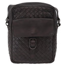 Bottega Veneta INTRECCIATO Shoulder Bag Leather Brown 113092 Auth 209265V-2