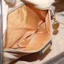 GUCCI GG Supreme Web Sherry Line Bag PVC 2way Beige 002 115 6697 Auth 209269-24