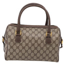 GUCCI GG Supreme Web Sherry Line Bag PVC 2way Beige 002 115 6697 Auth 209269-2
