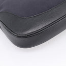 GUCCI Jackie Shoulder Bag Wool Black Silver 001 3306 Auth 209271V-18