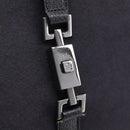 GUCCI Jackie Shoulder Bag Wool Black Silver 001 3306 Auth 209271V-19