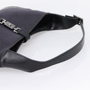 GUCCI Jackie Shoulder Bag Wool Black Silver 001 3306 Auth 209271V-8